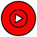 Free You Tube Musik Soziales Netzwerk Soziale Medien Symbol