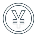 Free Yuan Moeda Moeda Ícone