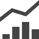 Free Linie Balken Diagramm Symbol