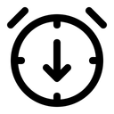 Free Zeit runter  Symbol