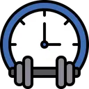 Free Zeit im Fitnessstudio  Symbol