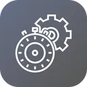 Free Zeit Timer Seite Symbol