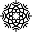 Free Dekorative Schneeflocken  Symbol