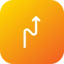 Free Zigzag Straight Location Icon