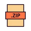 Free Zip File Zip File Format Icon