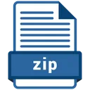 Free Zip file format  Icon