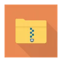 Free Zip Folder Compressed Icon