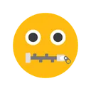 Free Rosto Com Boca De Ziper Emocao Emoticon Ícone