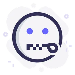 Free Zipper Mouth Emoji Icon