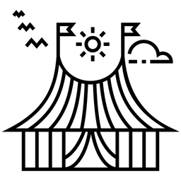 Free Zirkuszelt  Symbol