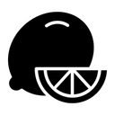 Free Zitronenscheibe Gemuse Bio Symbol