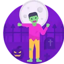 Free Halloween Zombie Aterrador Icono