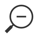 Free Zoom Out Magnifier Icon