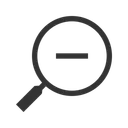 Free Zoom Out Zoom Magnifier Icon