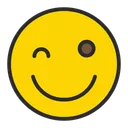 Free Zeichenflache Zwinkerndes Gesicht Smiley Symbol