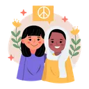 Friendship Peace Stop The War Icon