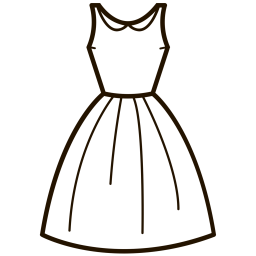 Frock Icon - Download in Line Style