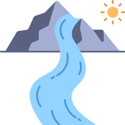 Ganga River Icon - Download in Flat Style