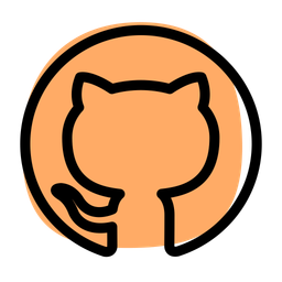 Github Logo Icon - Download in Colored Outline Style