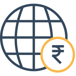 Globe, Money, Business, Expansion, Currency, Rupee Icon png