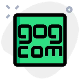 Gog Dot Com Logo Icon - Download in Colored Outline Style