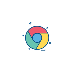 Google Chrome Logo Icon Download In Colored Outline Style