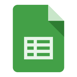 Google Sheets Icon Of Flat Style Available In SVG PNG EPS AI Icon Fonts