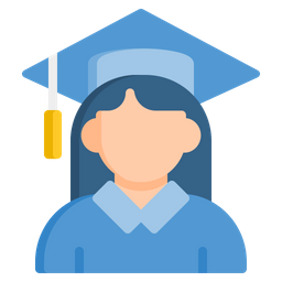 graduating student icon of flat style available in svg png eps ai icon fonts graduating student icon of flat style