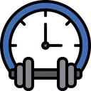 Gym Time Gym Hour Workout Hour Icon