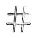 Hashtag Hex Sign Icon