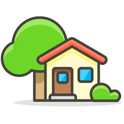 Free Home Emoji Icon of Colored Outline style - Available in SVG, PNG