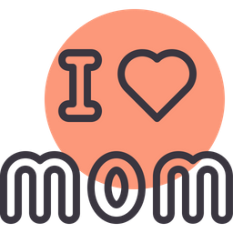 I Love Mom Icon Of Line Style Available In Svg Png Eps Ai Icon Fonts