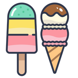 Ice Cream Cone Icon Of Colored Outline Style Available In Svg Png Eps Ai Icon Fonts