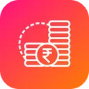 Indian Rupee Money Icon
