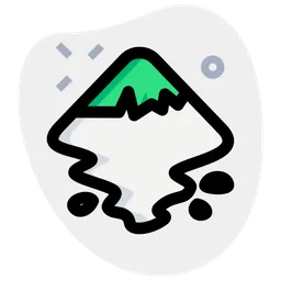 Inkscape Logo Icon - Download in Colored Outline Style