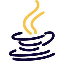 Java Logo Icon - Download in Colored Outline Style
