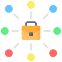 Job Community Office Network Network Icon