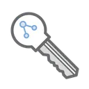 Key Bitcoin Access Icon