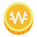 Korea Won Coin Currency Icon