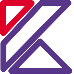 Kotlin Logo Icon - Download in Line Style