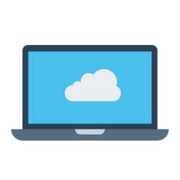 Laptop, Computer, Device, Cloud, Data, Storage, Online Icon png
