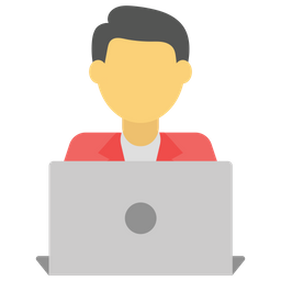 Laptop User Icon Of Flat Style Available In Svg Png Eps Ai Icon Fonts