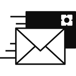 Letter Postage Icon - Download in Glyph Style