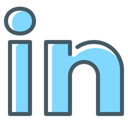 Linkedin Logo Icon Download In Colored Outline Style