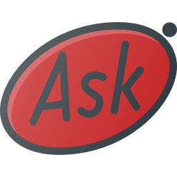 Ask Icon - Download in Colored Outline Style