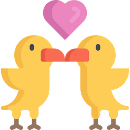 Love Birds Icon Of Flat Style Available In Svg Png Eps Ai Icon Fonts