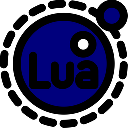 Lua Logo Icon - Download in Colored Outline Style