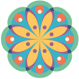 Mandala Icon - Download in Flat Style