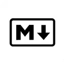 Markdown Brand Logo Icon