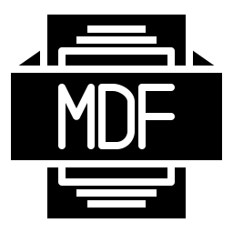 Mdf file Icon - Download in Line Style